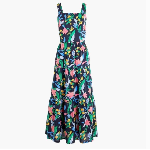 J. Crew Dresses J Crew Floral Tiered Maxi Dress Poshmark